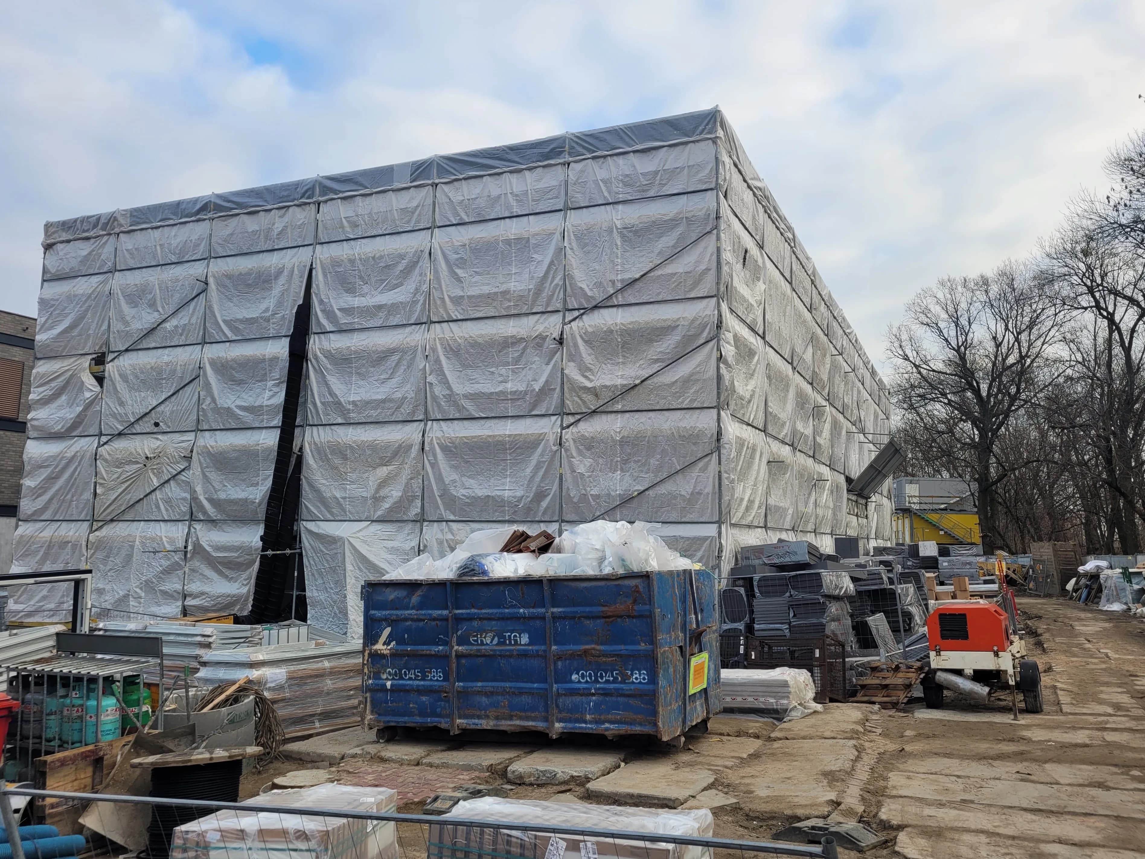 Xior student housing construction site, Zakroczymska, Warsaw (2)